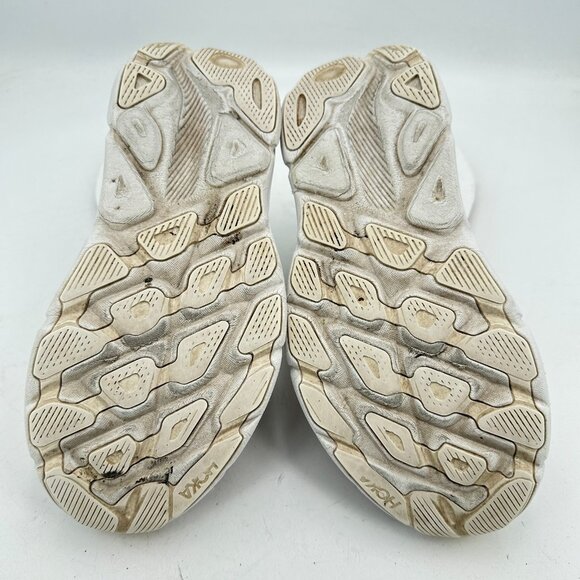 Hoka One One Clifton 9 Low Women Size 9B 1127896-WWH Triple White Running Shoes - Picture 8 of 11